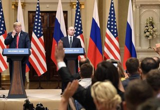 News conference following talks between the presidents of Russia and the United States