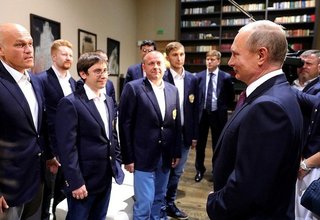 Встреча с членами сборных команд России по шахматам
