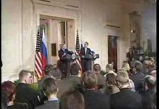 Совместная пресс-конференция с Президентом Соединенных Штатов Америки Джорджем Бушем