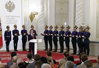 Выступление на церемонии вручения Государственных премий Российской Федерации