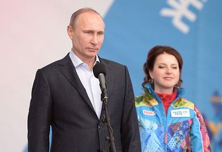 Приветствие делегации Олимпийского комитета России