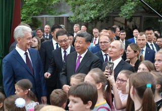 Владимир Путин и Си Цзиньпин посетили Московский зоопарк