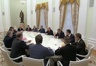 Выступление на встрече с руководством фракций Государственной Думы