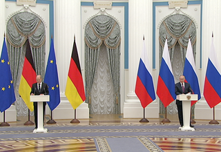 Пресс-конференция по итогам российско-германских переговоров