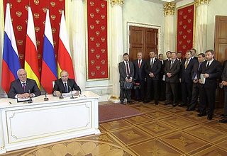 Заявления для прессы по итогам переговоров с Президентом Республики Южная Осетия Леонидом Тибиловым