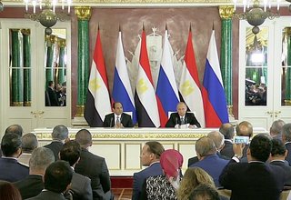 Заявления для прессы по завершении российско-египетских переговоров