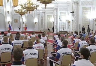 Встреча с олимпийской сборной России