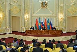 Заявление для прессы по итогам встречи лидеров России, Белоруссии и Казахстана