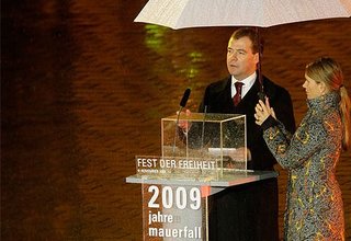 Выступление на церемонии, посвящённой 20-летию падения Берлинской стены
