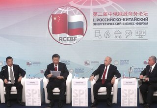 Meeting with participants of Second Russian-Chinese Energy Business Forum