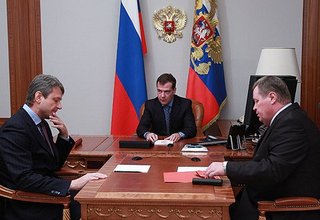 Рабочая встреча с Владимиром Устиновым и Александром Ткачёвым