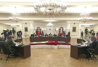 Начало встречи глав государств – гарантов Астанинского процесса содействия сирийскому урегулированию