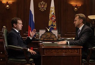 Начало рабочей встречи с Первым заместителем Председателя Правительства Игорем Шуваловым