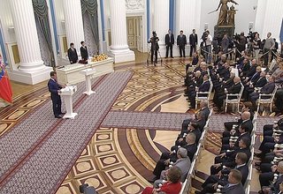 Выступление на церемонии вручения государственных наград Российской Федерации