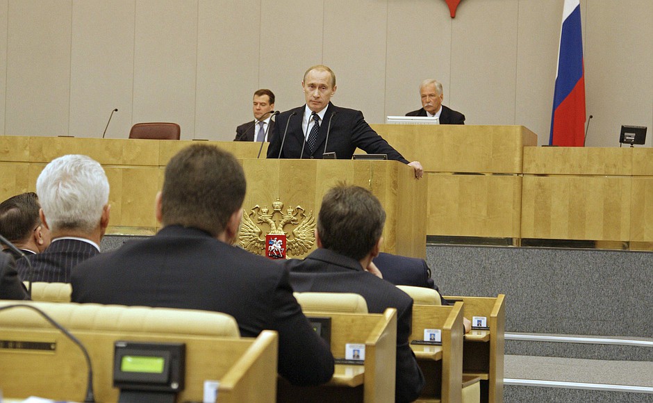 Vladimir Putin’s appointment as Prime Minister was approved.