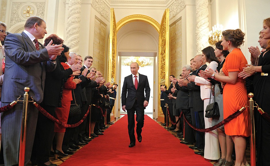 Vladimir Putin’s presidential inauguration ceremony.